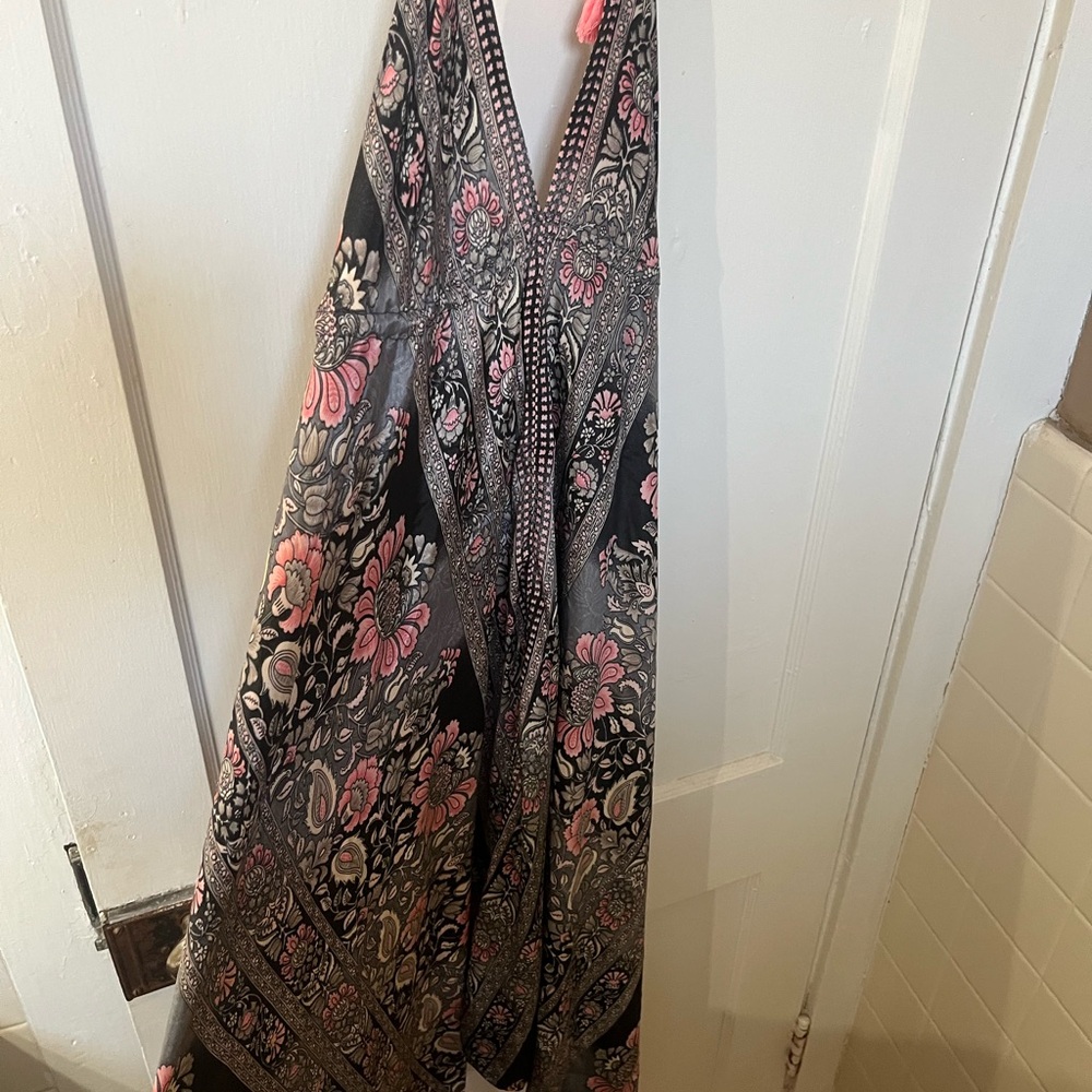 Floral Halter Maxi Dress